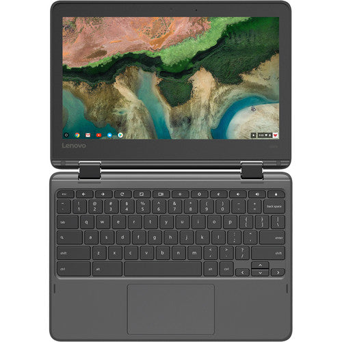 Lenovo Chromebook 300e 2nd Gen – 11.6", AMD A4-9120C 1.6GHz, 4GB RAM, 32GB SSD (Black)